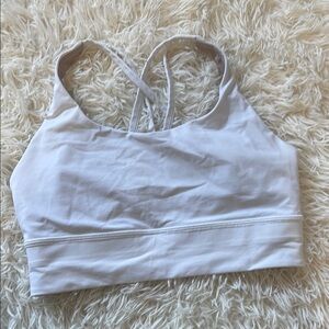 Lululemon Athletica White Sports Bra with Crisscross Straps